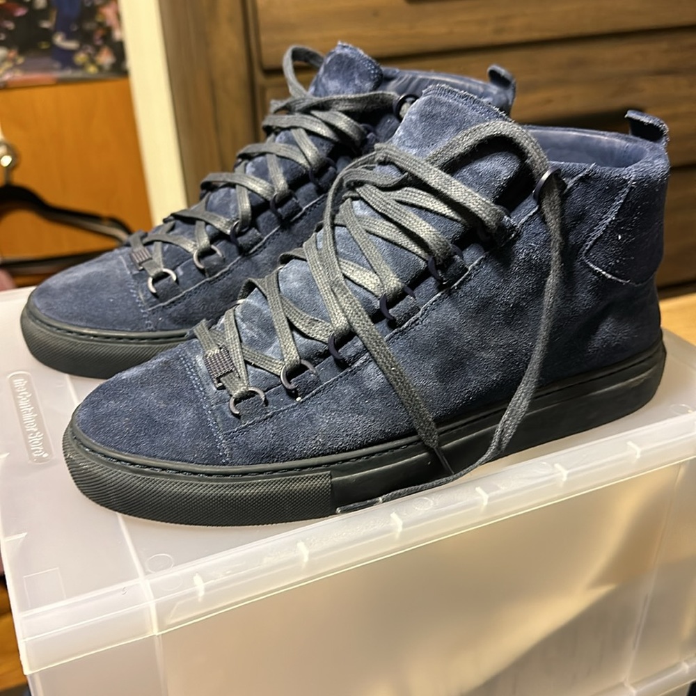 Balenciaga Sneakers - Navy Suede - Picture 2 of 11
